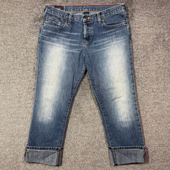 Abercrombie & Fitch Denim - Abercrombie & Fitch 1892 Vintage Bootcut Jeans Indigo Blue Button Fly Size 6